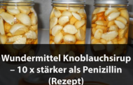 Wundermittel Knoblauchsirup: 10x stärker als Penizillin (einfaches Rezept)